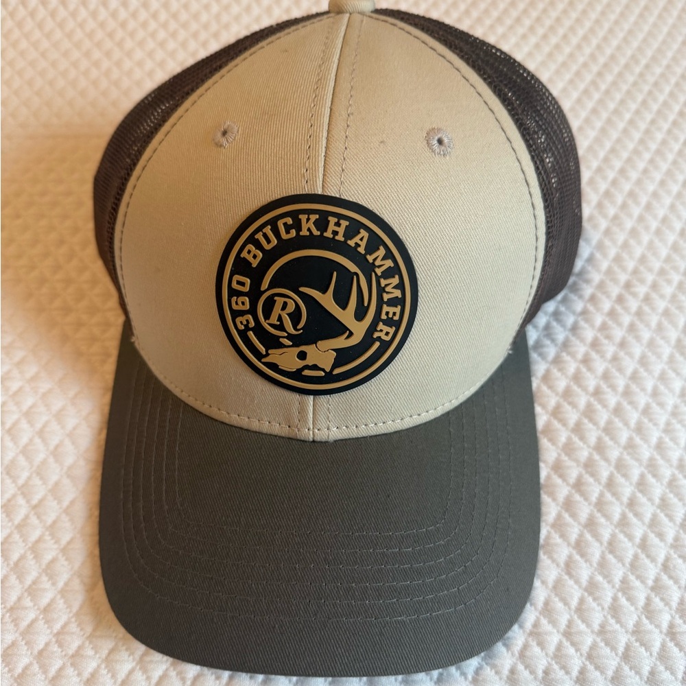 Remington Buckhammer Tan, Olive Green and Brown Trucker Cap
